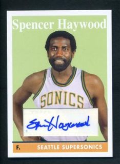  Heritage Basketball Spencer Haywood Auto Certified Autograph SP