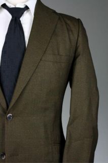 Vintage 60s Hughes & Hatcher Brown Wool 2 Piece Mod 43 L Suit