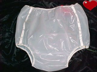 Adult Baby Heavier Slim Snap Diapers Plastic Pants SM Med Tints WTE