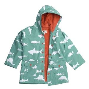 Hatley Hooded Terry Lined Rain Coat Game Fish Variety of Sizes MSRP