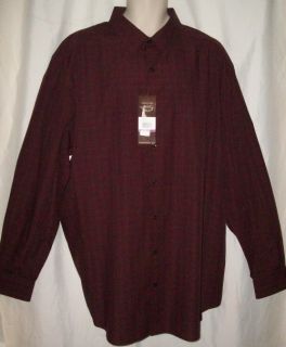Perry Ellis Shirt Size 2XLT XXLarge Tall Red Pocket 100 Cotton New