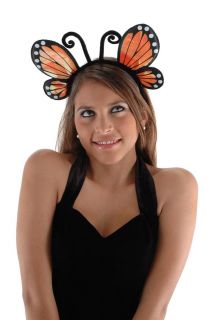 Orange Butterfly Headband Costume Accessory Adult New
