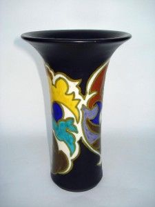  Antique Gouda Plazuid Art Pottery Vase Grotius Design Holland 1929
