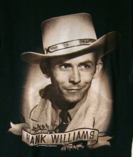 Hank Williams SR Portrait T Shirt New