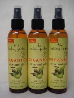 Healing Garden Organics Olive and Aloe Body Mist 6 Oz