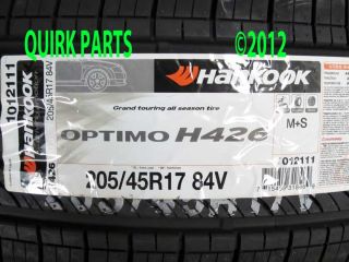 Hankook Optimo H426 205 45R17 84V Tire Kia Forte Optima Rio Soul