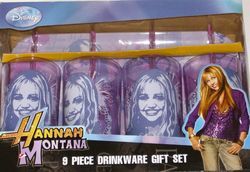 New Hannah Montana Tumbler Set Glasses Free SHIP