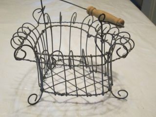  Country Wire Heart Egg Basket