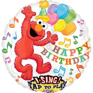 28 Elmo Singing Balloon Happy Birthday Song Kids Sesame Street Party