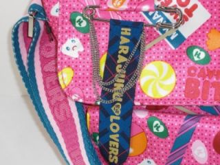 harajuku lovers pink fan messenger sweet toof bag