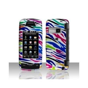 Purple Pink Blue Zebra Snap on Hard Cover Protector Case for LG
