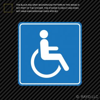 Handicap Sticker Die Cut Decal Self Adhesive Vinyl Wheelchair