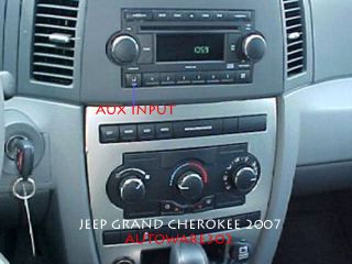 2006 Jeep Grand Cherokee Radio iPod Aux Input Cable