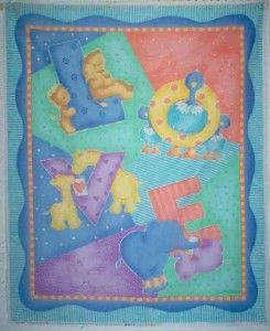 baby love cathy heck quilt panel nursery baby fabric