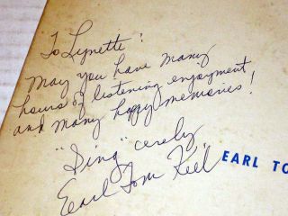 Grand Prairie TX Autograph Earl Tom Keel Tribute Music