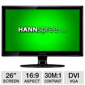 Hannsg 26 Wide 1080p LED Speakers VGA DVI
