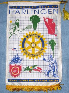 Rotary Club International Banner Flag for Harlingen Texas