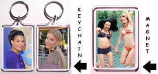 Heather Morris Brittany Naya Rivera Santana of Glee Keychain Magnet