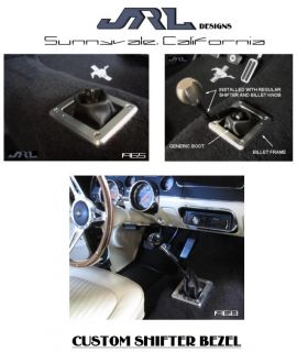 1965 65 Mustang Shifter Bezel Interior Rim Kit Billet Restomod