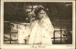 Early Actress Mary Harald c1910 Movie Card