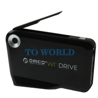 WiFi Wireless 8 02 11n Hard Drive Enclosure for 2 5SATA HDD WiFi RJ