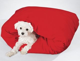 COZY DOG PET BURROW BED CAVE ~ Give your dog a warm & comfy spot to