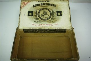   Baltimore Wooden Cigar Box Sublime Semi Foil Wrapping Heineman Bros