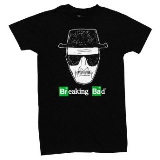 Breaking Bad Heisenberg Walter White Sketch Logo TV Show Adult T Shirt