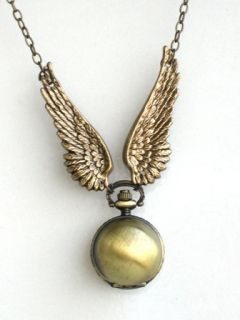 Steampunk Golden Snitch Watch Necklace Harry Potter F
