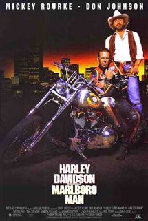 Harley Davidson The Marlboro Man Poster Mickey Rourke