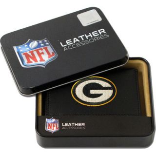 Green Bay Packers Embroidered Bifold Genuine Leather Wallet FREE Gift