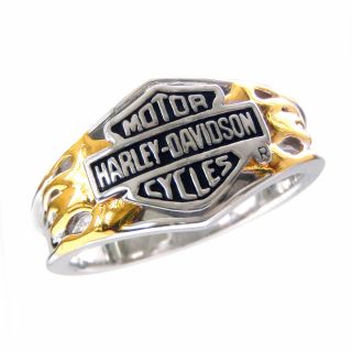 Harley Davidson Ladies Silver Classic Logo Ring New