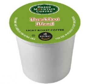 Green Mountain Coffee Breakfast Blend K Cups for Keurig Kuerig 50 New