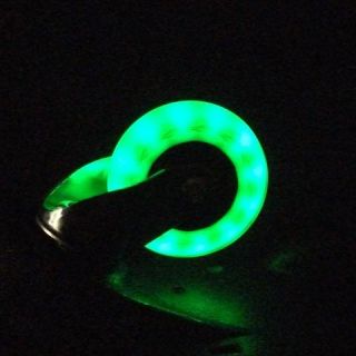 64 x 24mm led hub with magnetic core green pu will fit on scooters