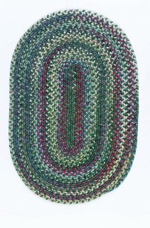  Area Rug Fade Resistant Cottage Kitchen Carpet Green 4x6 Oval