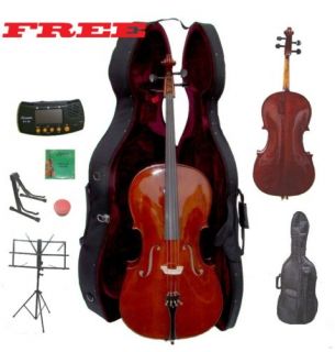 Crystalcello New Oil Varnish Flamed 3 4 Orchestra Cello