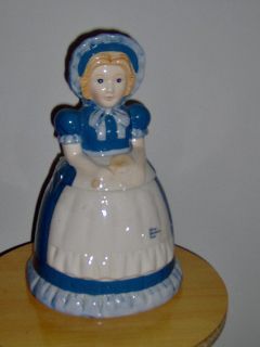 Nabisco Blue Bonnet Sue Ceramic Cookie Jar