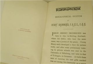 Addresses by Henry Drummond C 1896 Henry Altemus