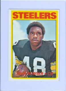  1972 Topps Football Steelers John Rowser 198 NM