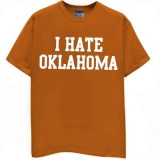 Hate Oklahoma T Shirt Longhorns Jersey Texas Funny Football Vintage