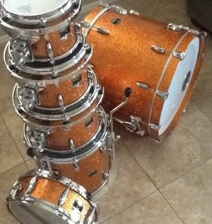 Gretsch Renown Maple Inca Gold 6 Piece Drum Set W/ Matching Snare Drum