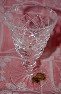 Waterford Crystal Adare Pattern Port Wine Glass Label
