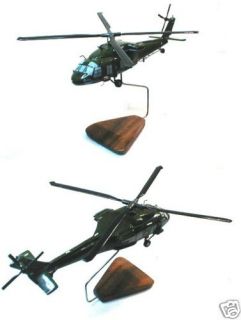 UH 60 Black Hawk Helicopter Wood Desk Model
