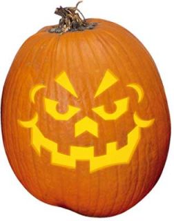 The Dremel Pumpkin Carving Kit includes 10 artistic jack o lantern