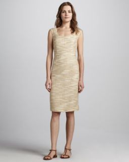 T61MD Tory Burch Lexi Fitted Tweed Dress