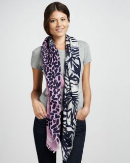 Linescape Hanover Scarf, Plum Forest Frosty Pink