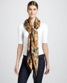 D0FUC Alexander McQueen Climate Birds and Dragonfly Scarf