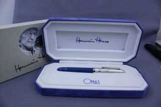 Very Rare Omas Hermann Hesse Limited Edition Fountain Pen 18kt Nib New