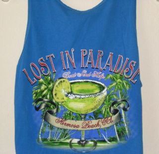 Mens Hermosa Beach Lost in Paradise Small Cottontank Top