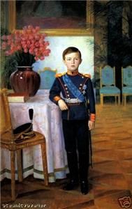 Russian Print Grand Duke Alexei Son of Czar Nicholas II